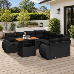 Practical 9 Piece Garden Sofa Set for Various Spaces