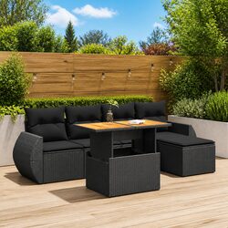 Practical 6-Piece Garden Sofa for Outdoor Gatherings