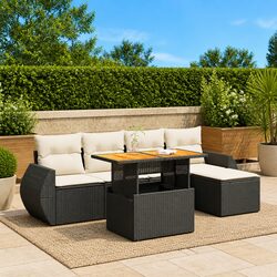 Versatile 6-Piece Rattan Sofa Set for Every Outdoor Occasion