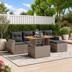 Practical 6 Piece Garden Sofa Set for Any Space