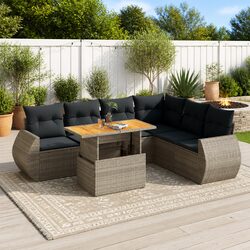 Versatile 7 Piece Garden Sofa Set for Outdoor Use