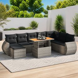 Practical 9-Piece Outdoor Sofa for Any Setting