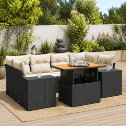 Versatile 7 Piece Garden Sofa Set for Outdoor Living