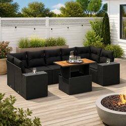 Practical 8 Piece Garden Sofa Set for Any Outdoor Area
