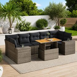Ideal 8 Piece Garden Sofa Set for Your Home