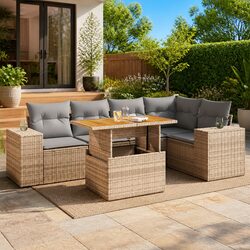 Functional 6 Piece Garden Sofa Set for Your Home