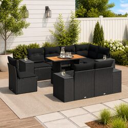 Ideal 9 Piece Garden Sofa Set for Outdoor Gatherings