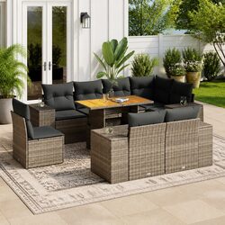 9-Piece Garden Sofa Set for Outdoor Gatherings