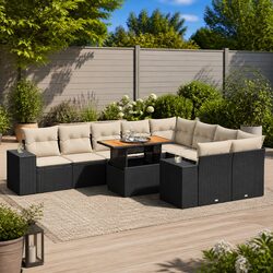 10 Piece Modular Sofa Set for Practical Outdoor Living