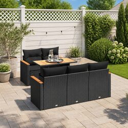 Versatile 6-Piece Garden Sofa Set for Relaxing Outdoors