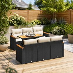 Practical 7 Piece Garden Sofa Set for Outdoor Living