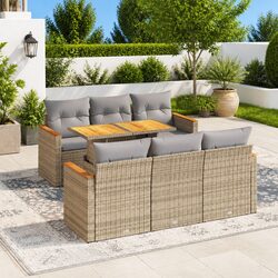 Practical 7 Piece Outdoor Sofa Set for Your Garden