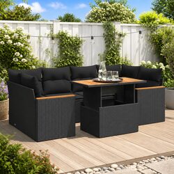 Practical 6-Piece Garden Sofa Set for Any Outdoor Space