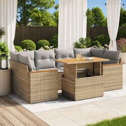 Practical 6 Piece Garden Sofa Set for Everyday Use