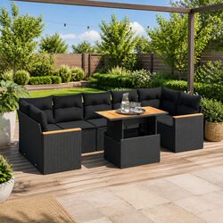 7 Piece Garden Sofa Set for Relaxing Outdoors