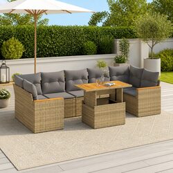 Practical 7 Piece Garden Sofa Set for Your Patio