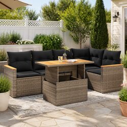 Versatile 5-Piece Grey Outdoor Sofa Set for Any Setting