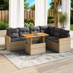 Practical 7-Piece Sofa Set for Your Patio or Backyard