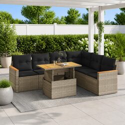 Versatile 7-Piece Modular Sofa Set for Any Outdoor Area