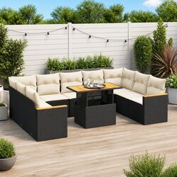 10-Piece Garden Sofa Set with Storage Bags