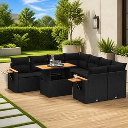 Versatile 9 Piece Outdoor Sofa Set for Everyday Use