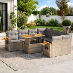 Versatile 9 Piece Outdoor Sofa Set for Any Space