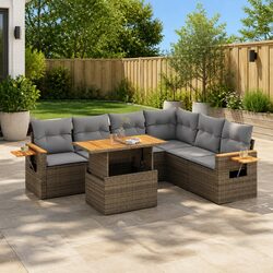Practical 6 Piece Outdoor Sofa Set for Your Home