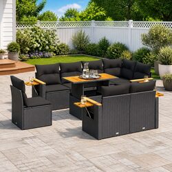 9 Piece Garden Sofa Set for Outdoor Living