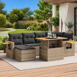 Ideal 7-Piece Sofa Set for Your Garden and Patio Needs