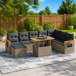Perfectly Suited 9-Piece Garden Sofa Set for Any Space