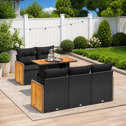 Practical 6-Piece Sofa Set for Outdoor Living Areas