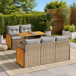 6-Piece Garden Sofa Set for Outdoor Living