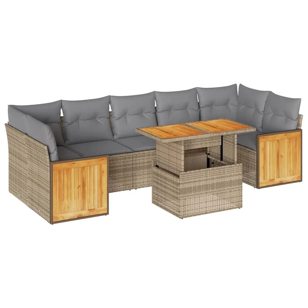 8 Piece Outdoor Sofa Set with Storage