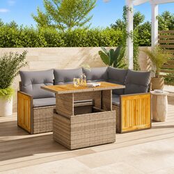Practical 5 Piece Garden Sofa Set for Any Outdoor Area