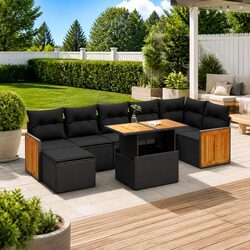 Functional 8-Piece Outdoor Sofa Set for Your Backyard