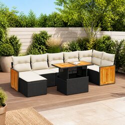 Practical 8 Piece Garden Sofa Set for Outdoor Living