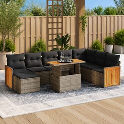 Ideal 9-Piece Sofa Set for Outdoor Family Gatherings