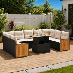 Versatile 10-Piece Garden Sofa Set for Your Patio