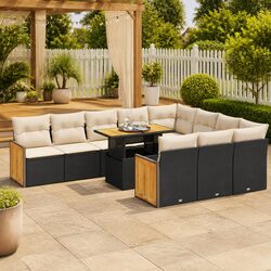 Versatile 11-Piece Garden Sofa Set for Any Outdoor Space