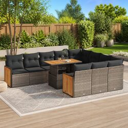 Practical 11 Piece Garden Sofa Set for Any Outdoor Space