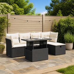 Versatile 6-Piece Garden Sofa Set for All Outdoor Areas