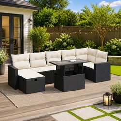 Practical 8 Piece Outdoor Sofa Set for Your Patio