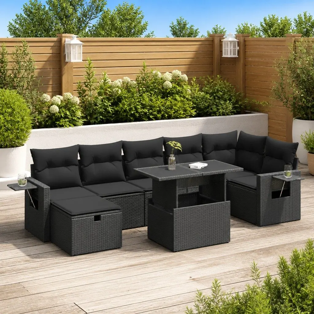 Outdoor 8-Piece Sofa Set with Storage