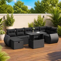 8-Piece Garden Sofa Set for Patios and Backyards