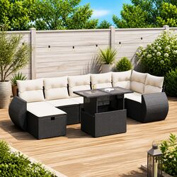 Versatile 8 Piece Rattan Sofa Set for Every Outdoor Space