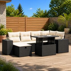 8-Piece Modular Garden Sofa Set for Practical Outdoor Use