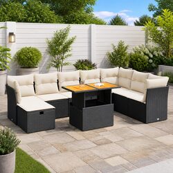 Ideal 9 Piece Garden Sofa Set for Your Outdoor Areas