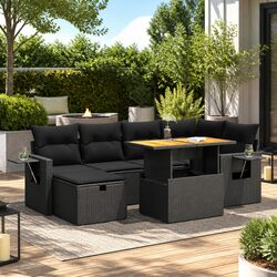 Practical 8 Piece Garden Sofa Set for Relaxing Outdoors