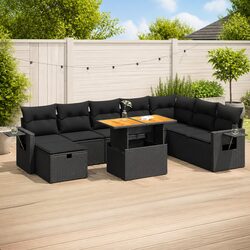 Practical 9 Piece Garden Sofa Set for Any Outdoor Area
