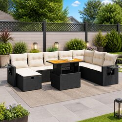 Practical 9-Piece Sofa Set Perfect for Outdoor Living